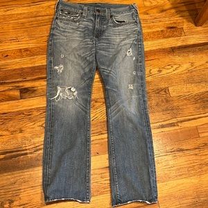 Men’s true religion size 34 relaxed straight leg Ricky jeans